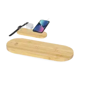 Cargador de bambu inalambrico