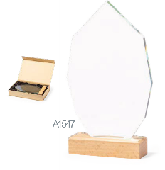 Placa conmemorativa cristal