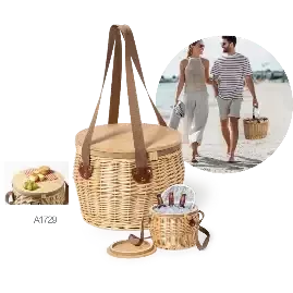 Cesta nevera para picnic retro