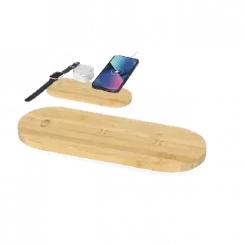 Cargador de bambu inalambrico
